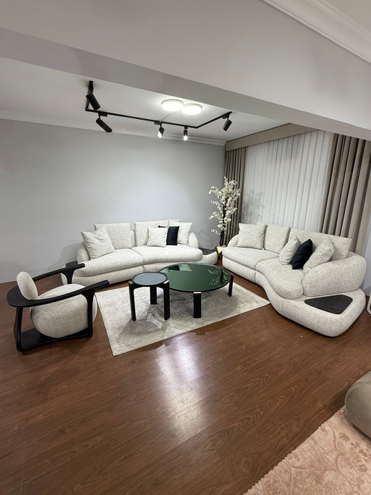 Obsidian Curve Living Room